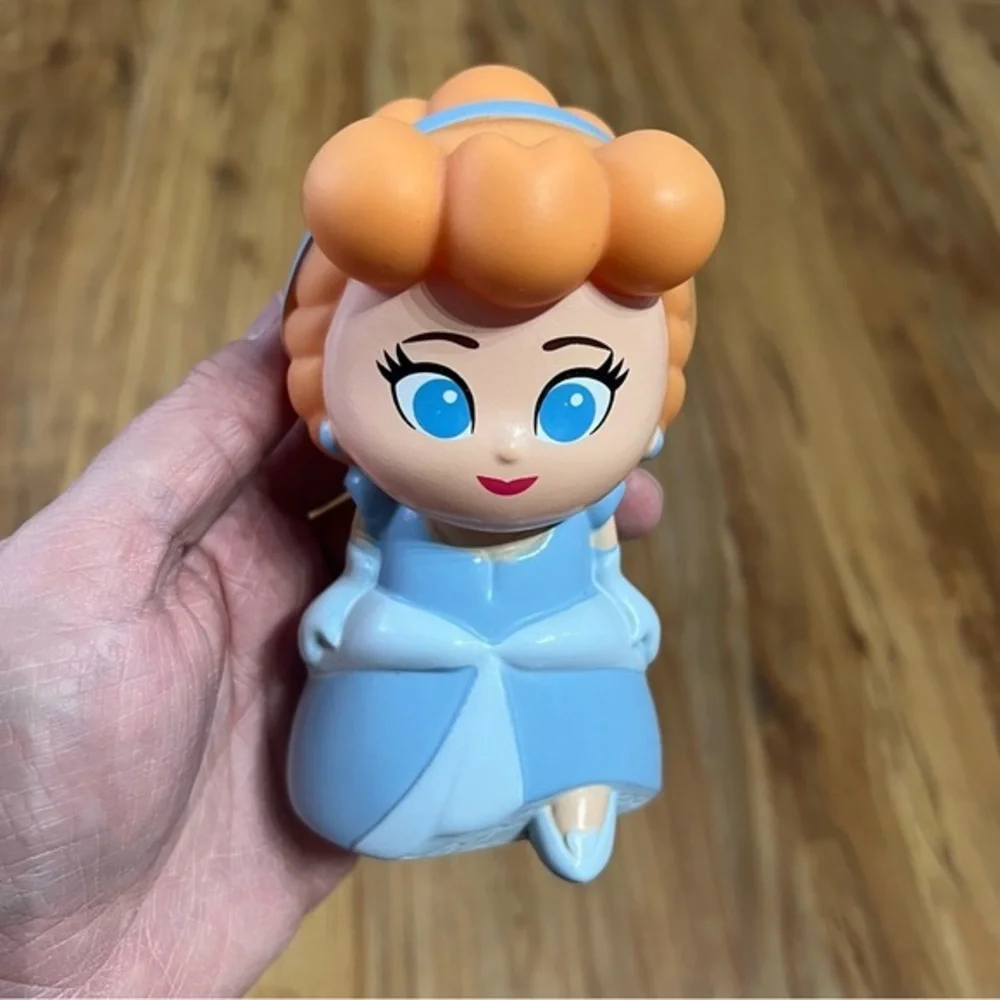 Disney‎ Princess 5” Vinyl Dolls Belle & Cinderella Beauty And The Beast Slipper